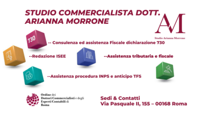 BIGLIETTO DA VISITA COMMERCIALISTA ARIANNA MORRONE