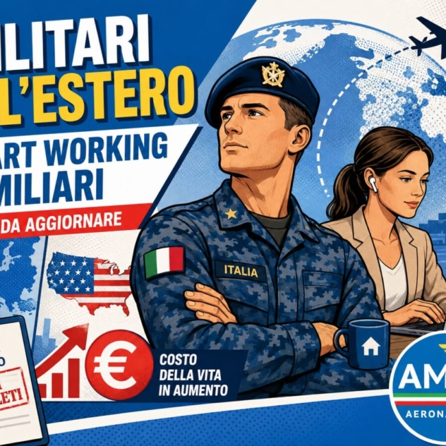 militari all'estero e smart working famigliari